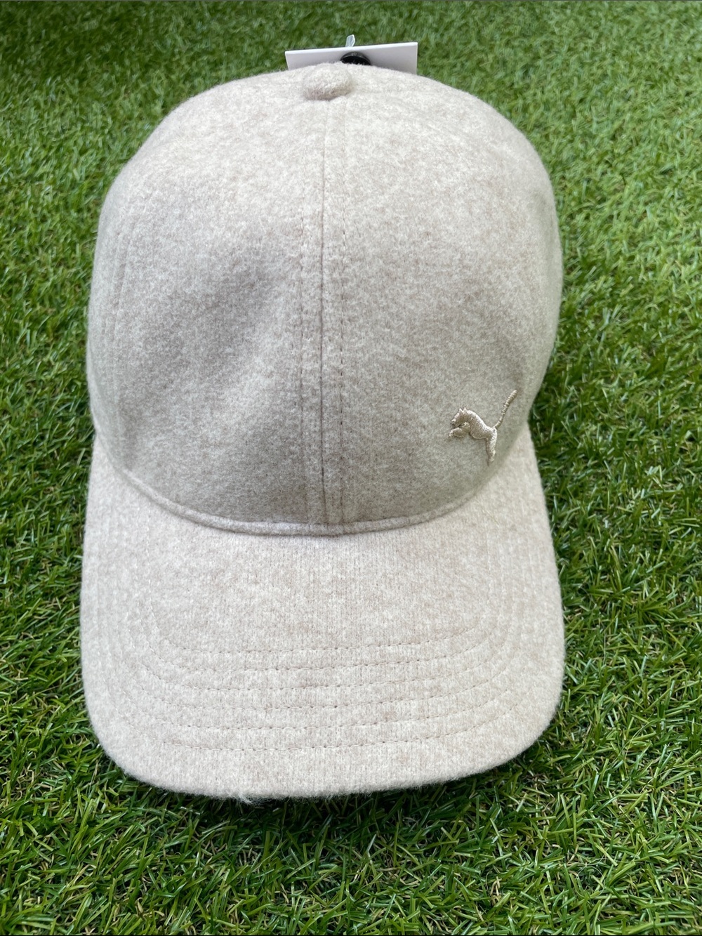 Puma Women’s Light Beige Wool-Blend Baseball Cap
